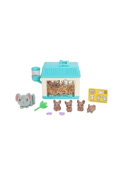 Little Live Pets - Mama Surprise Minis. Feed And Nurture A Lil' Mouse Inside Their Hutch So She Can