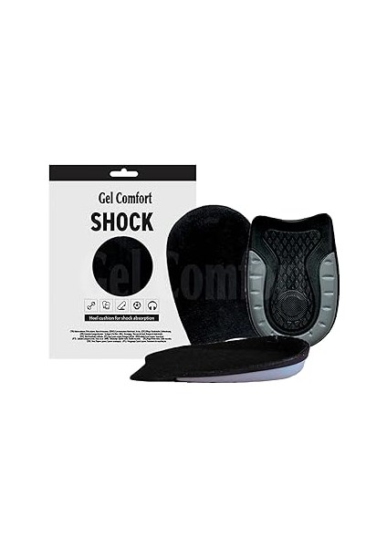 GC19 | Şok Emici Yumuşak Jel, Topuk Desteği, Rahat, Konfor Topuk ve Bilek Ağrıları Için Topuk Pedi