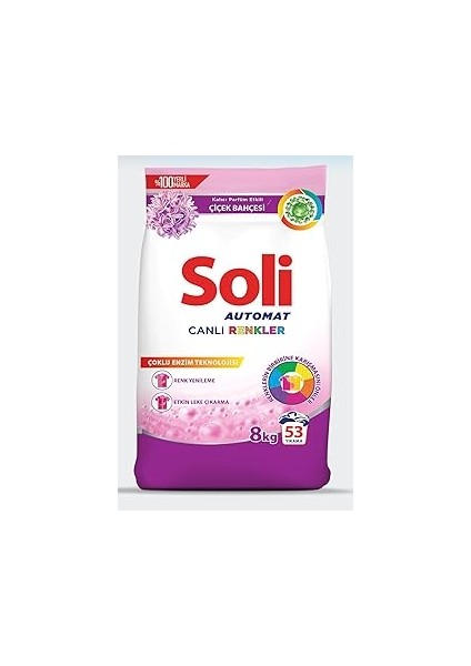 Soli Automat Canlı Renkler 8 kg