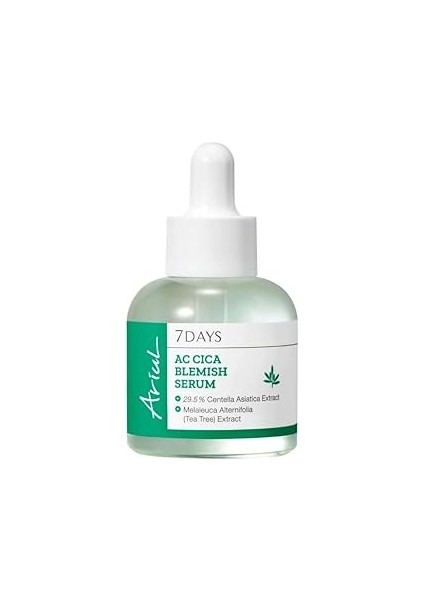 Ariul 7 Days Ac Cica Blemish Serum 20ML -%30 Centella Asiatica & Salisilik Asit Vegan Serum