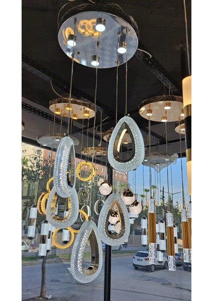 Üç Renk LED Sarkıt Avize