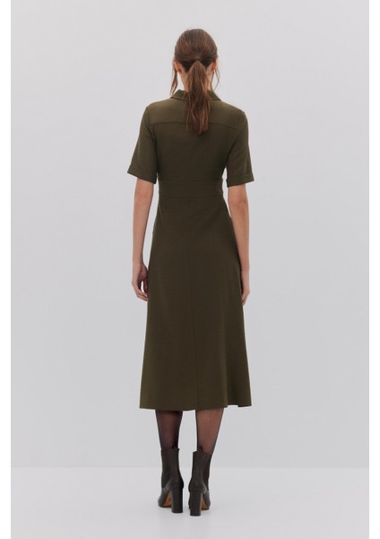 Apoletli Kemer Detaylı Elbise fiyatları