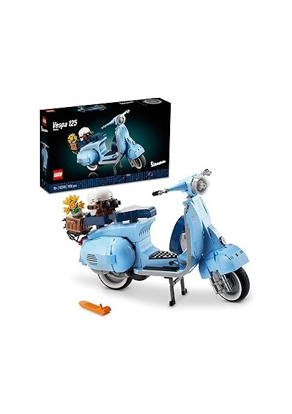 Lego® Icons Vespa 125 10298 - Yetişkinler Için Klasik Bir Italyan Simgesinin Detaylı ve Sergilenebi