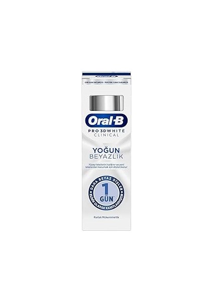 3D White Clinical Yoğun Beyazlık Parlak Mükemmellik Diş Macunu 75 ml
