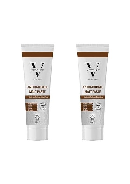 Vetcure Anti Hairball Kedi Tüy Yumağı Önleyici Malt Paste 100 gr x 2 Adet