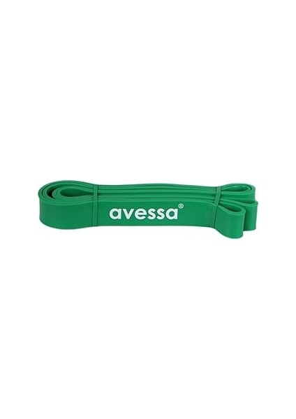 Avessa Latex Güç Bandi 32 mm Sert (208CM x 3,5 x 32MM) Yeşil