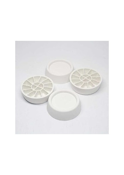 4 Parça Küçük Beyaz Çamaşır Makinesi Titreşim Önleyici Ayak, Anti Sarsıntı Destek Aparatı