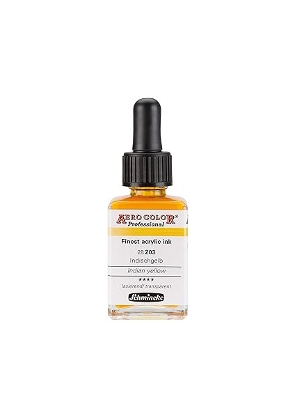 Schmincke Aero Color Akrilik Airbrush Mürekkebi 28 ml 203 Indian Yellow