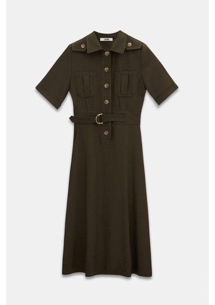 Apoletli Kemer Detaylı Elbise fırsatları