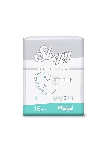Sleepy Medium Yetişkin Bezi 16X6 (96 Adet)