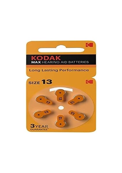 6 Adet P13 Işitme Cihazı Pili