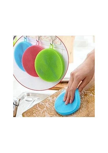 Ti̇neke Silikon Bulaşık Yıkama Fırçası Tükenmeyen (2 Adet)