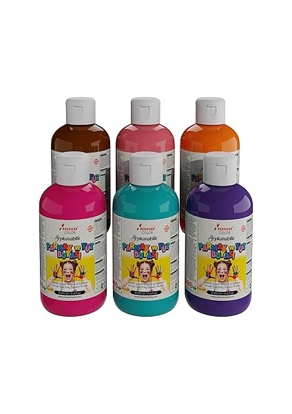 Red Rose Tamamlayıcı Renkler Parmak Boyası 6'lı Set 6X250 gr