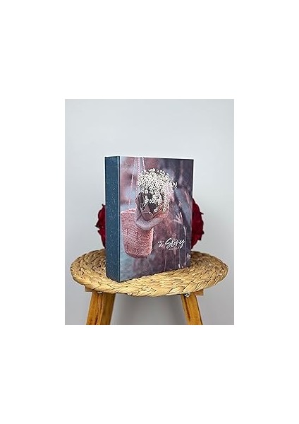 Rabsev Fotoğraf Albümü 10X15CM 200 Fotoğraf Kapasiteli Renkli Papatya Desenli Anı Albümü