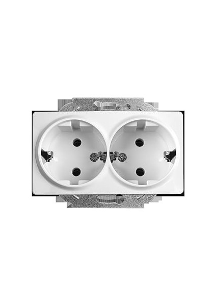 Viko Linnera/rollina Beyaz Ikili Topraklı Priz Mekanizma ve Kapak