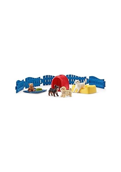 Schleich 42480 Yavru Köpek Kulübesi Oyuncak Figürü, Çok Renkli