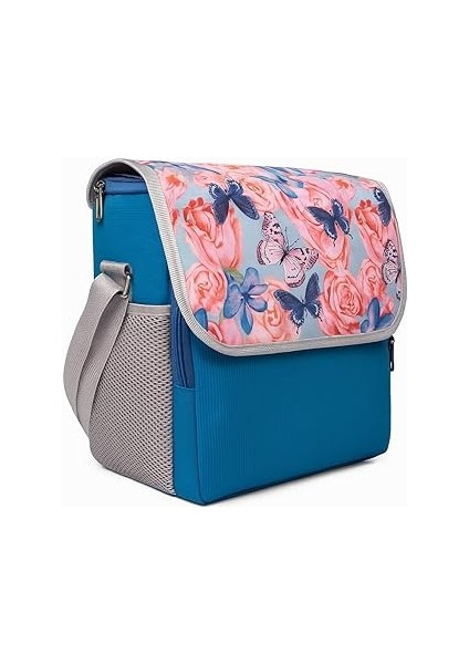 Perlotus Soğuk Sıcak Tutan Termal Termos Yiyecek Içecek Çantası Buz Aküsü Hediyeli Çiçekli