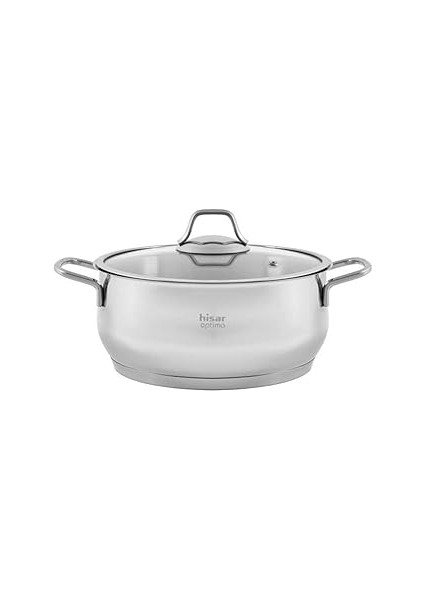 Hisar Optima Bergama Indüksiyon Tabanlı Çelik Derin Tencere 22 cm