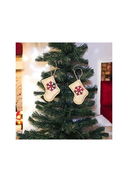 Asmali Jüt Yilbaşi Çorap Süs 10CM 2 Adet