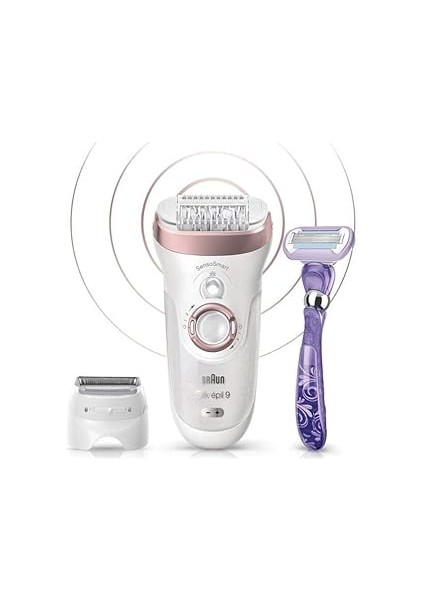 Silk 9 9870 Sensosmart Islak ve Kuru Kablosuz Epilasyon Cihazı