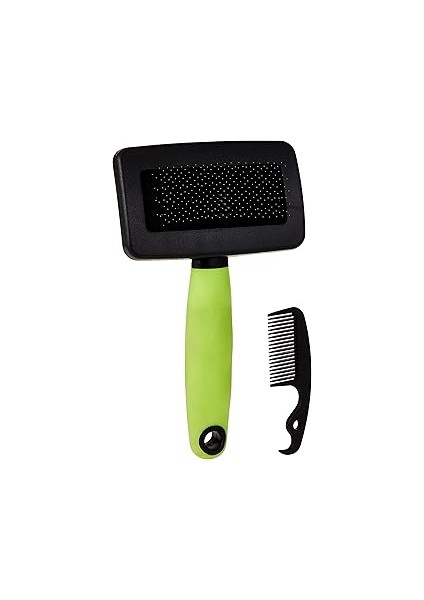 Ferplast Gro 5802 Ince Metal Dişli Kedi Tarağı, M, Green