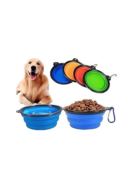 Katlanabilir Kedi Köpek Mama-Su Kabı, Evcil Hayvan Mama-Su Kabı