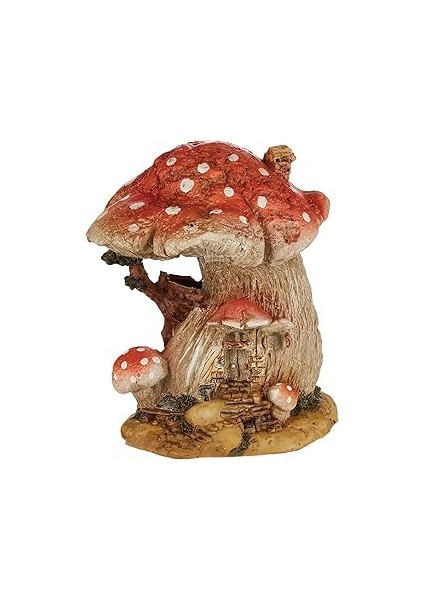 Top Minyatür Peri Bahçesi ve Teraryum Kırmızı Mantar Peri Evi