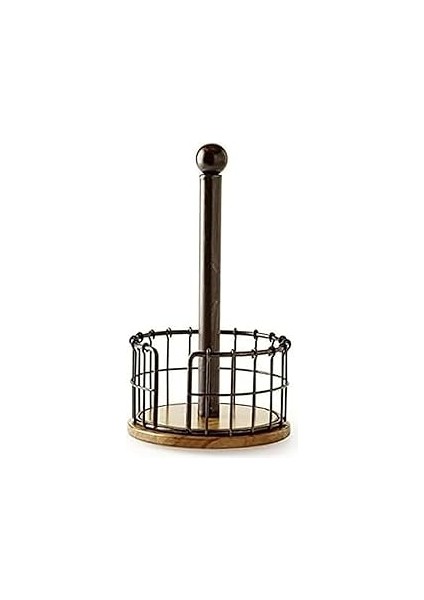 Pfaltzgraff B01GCHP0Q8 Kağıt Havlu Tutucu, Alaşımlı Çelik, Siyah, Standart