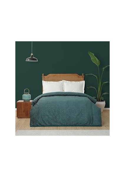 Scala Haki Tek Kişilik Embosy Battaniye