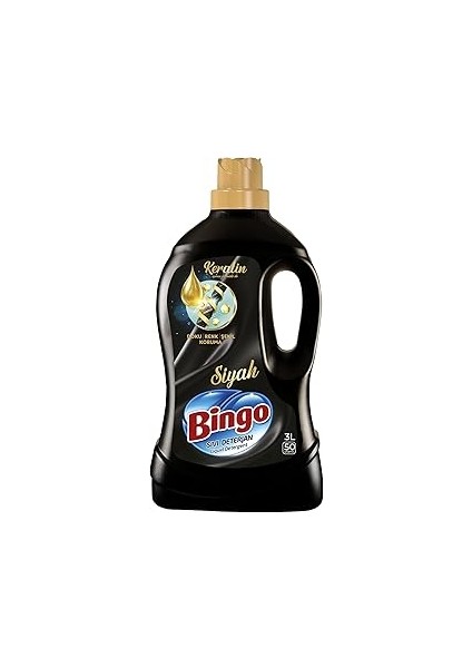 Bingo Siyahlar Keratinli 50 Yıkama Sıvı Çamaşır Deterjanı ( 1 x 3000 Ml)