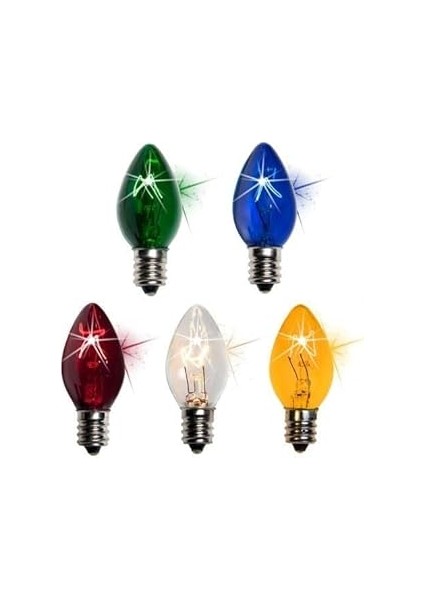 Şahnet C7 10W Renkli Parfüm Ampul E14 (5 Adet)