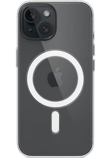 Apple iPhone 15 Kılıf Magsafe Wireless Kablosuz Şarj Destekli Şeffaf Darbe Emici Kapak modelleri