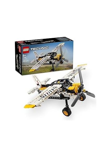 Technic Arazi Uçağı 42198 – 8 Yaş Üstü Erkek ve Kız Çocuklar Için Dönen Pervane ve Pistonlu Mo