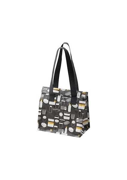 || Beslenme Çantası | Saklama Çantası | Desenli Gri | Malzemeler: %100 Polipropilen | Ofis / K