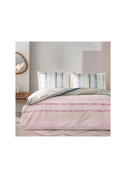 Taç Pamuk Neıl Nevresim Takımı Pembe Çift Kişilik