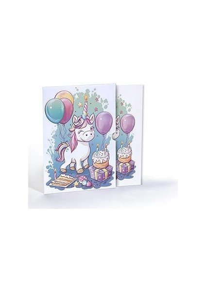 Unicornun Tatlı Dünyası, A4 Poster (GGK-PG031)