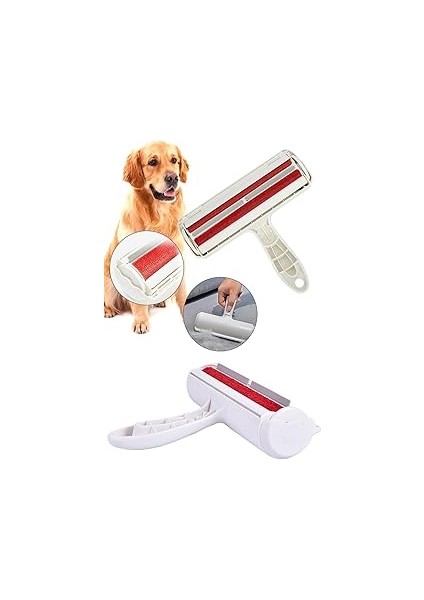 Biterse Kedi Köpek Tüy Toplayıcı Hazneli 2 Yönlü Kazak Kıyafet Elbise Halı Yatak Kıl Toz Tüy Toplay