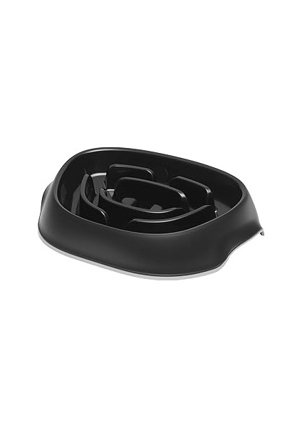 Moderna Slomo Hızlı Yeme Önleyici Mama Kabı - Siyah 950 ml