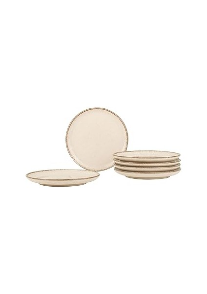 Kütahya Porselen Moderna 6 Parça 15CM Pasta Tabağı Tarçın