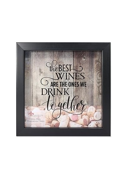 Lawrence Frames Weinkorkhalter, 25,4 x 25,4 Cm, Schwarz