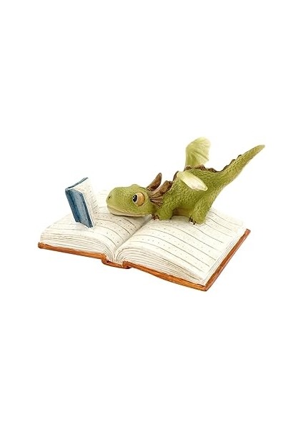 Top Minyatür Peri Bahçesi ve Teraryum Ejderha Okuma Figürü