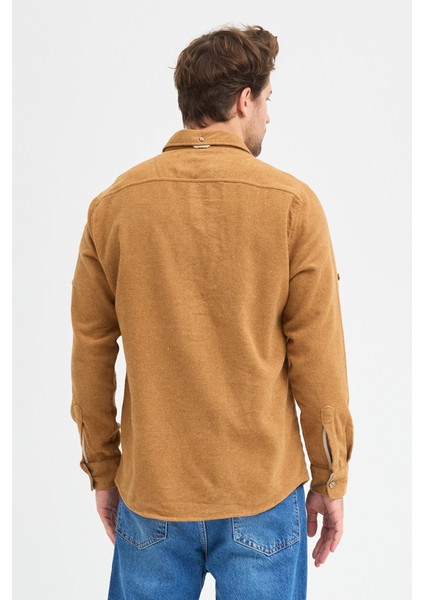 Çift Cep Kapaklı Düz Oduncu Flam Erkek Gömlek indirimleri