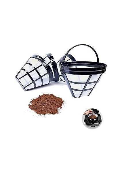 Bolivia's Tekrar Kullanılabilir Kahve Filtreleri, Nylon Malzeme, 2 Adet, Kolay Temizlenebil