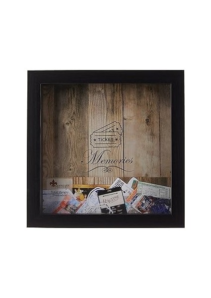 Lawrence Frames Biletler Için Gölge Kutusu, 25,4 x 25,4 Cm, Siyah
