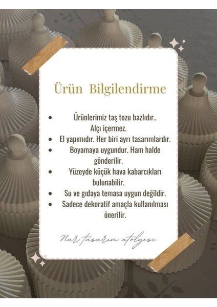 Yeşil Çizgili Modern Dekoratif Taş Vazo Şık Salon ve Masaüstü Aksesuar