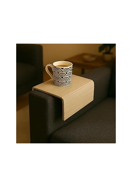 Vios Store Koltuk Kolçak Sehpası – Bardak, Atıştırmalık, Telefon ve Kumanda Için Pratik Sehpa Organ