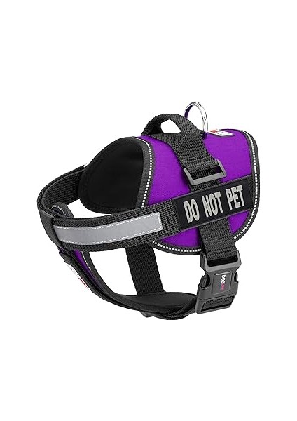 Dogline Köpekler Için Yelek Koşum Takımı ve 2 Çıkarılabilir Evcil Hayvan Yaması Yok, Medium/22 Ila