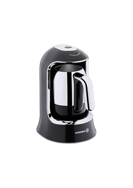 Kahvekolik Siyah/krom Otomatik Kahve Makinesi