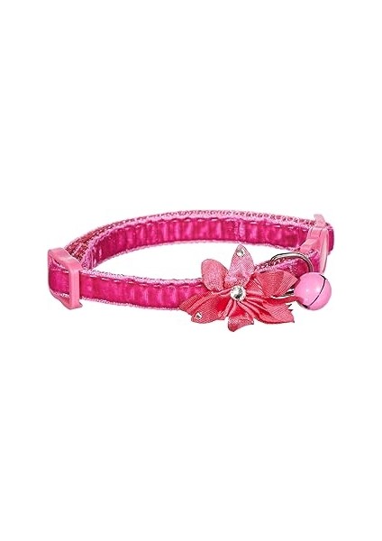 Pawise Çiçekli Kedi Boyun Tasması Pembe