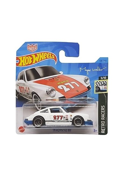 Hot Wheels - ´71 Porsche 911 - Racers 9/10 - HKH06 - Short Card - Moma - Magnus Walker